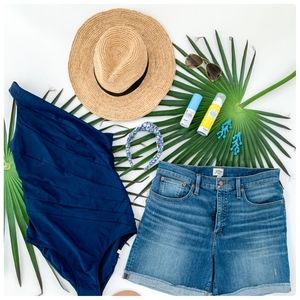 Signature By Levi Strauss Denim Jean High Rise Shorts Size 12▪